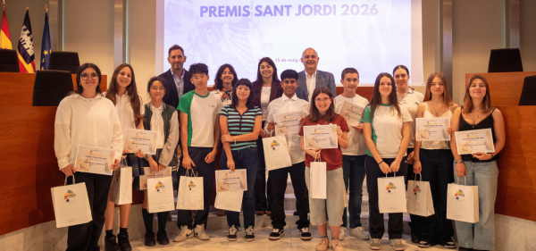 El Consell de Eivissa premia la creatividad literaria de los alumnos de ESO y Bachillerato con los Premios Sant Jordi 2026
