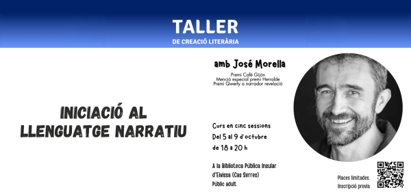 José Morella impartirá un taller de iniciación al lenguaje narrativo en la Biblioteca Pública Insular