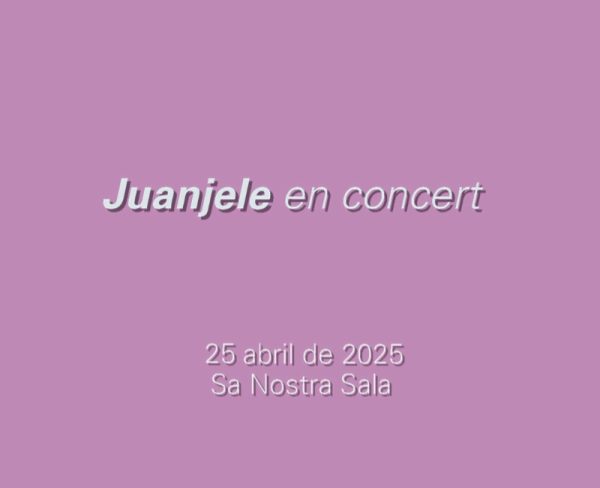 Juanjele en concert
