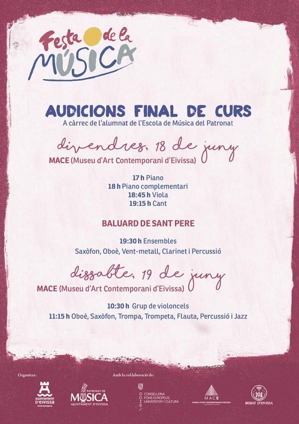 Fiesta de la música: Audiciones final de curso