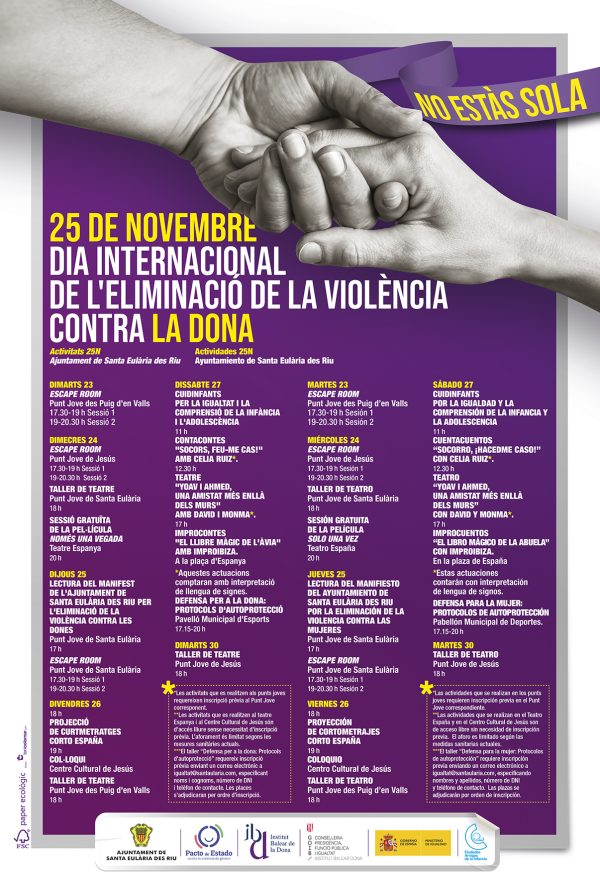 Lectura el manifiesto por la eliminación de la violencia contra las mujeres