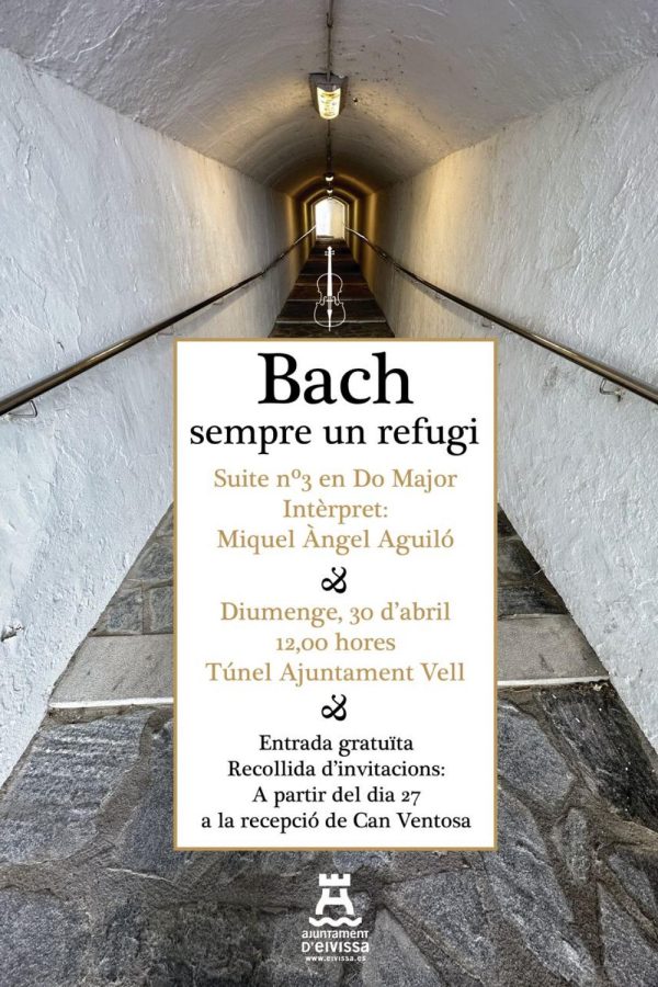 Concierto de violoncelo en el túnel de l’Ajuntament Vell en el Soto.