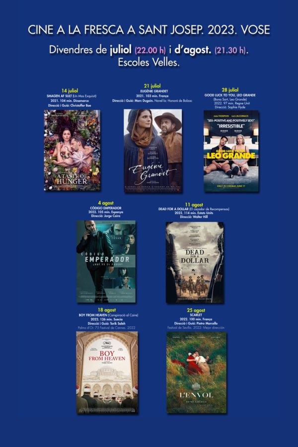 Cine a la fresca en Sant Josep.