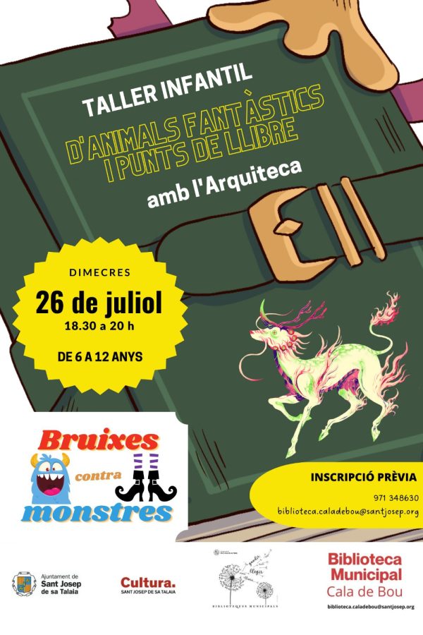 Taller infantil de animales fantásticos y puntos de libro