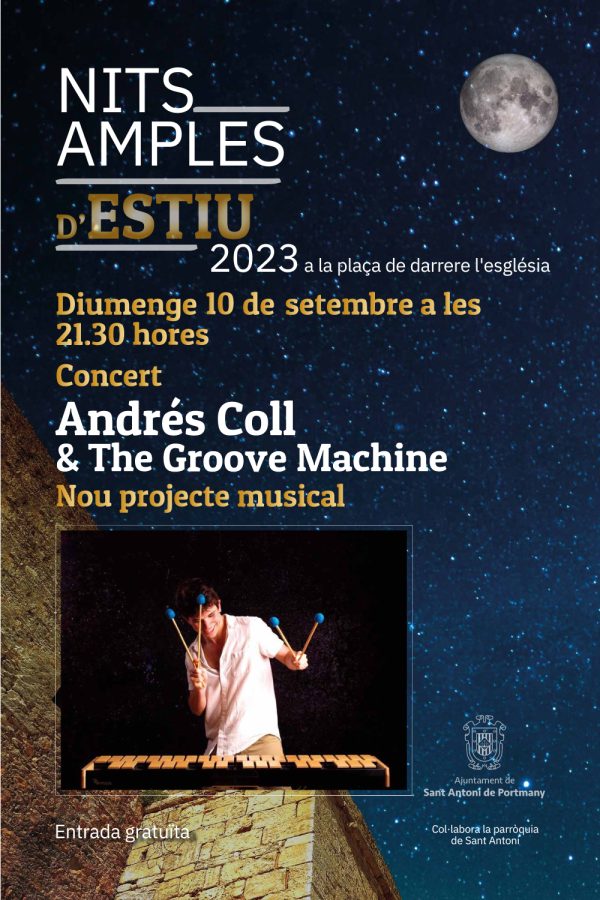 Nits Amples d'Estiu 2023: Andrés Coll & The Groove Machine