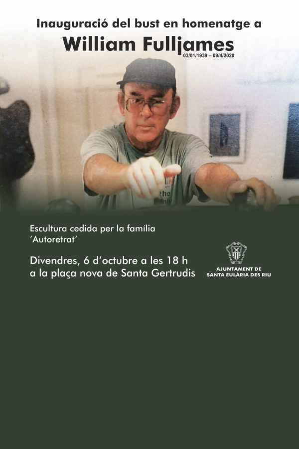 Inauguración del busto en homenaje a William Fulljames