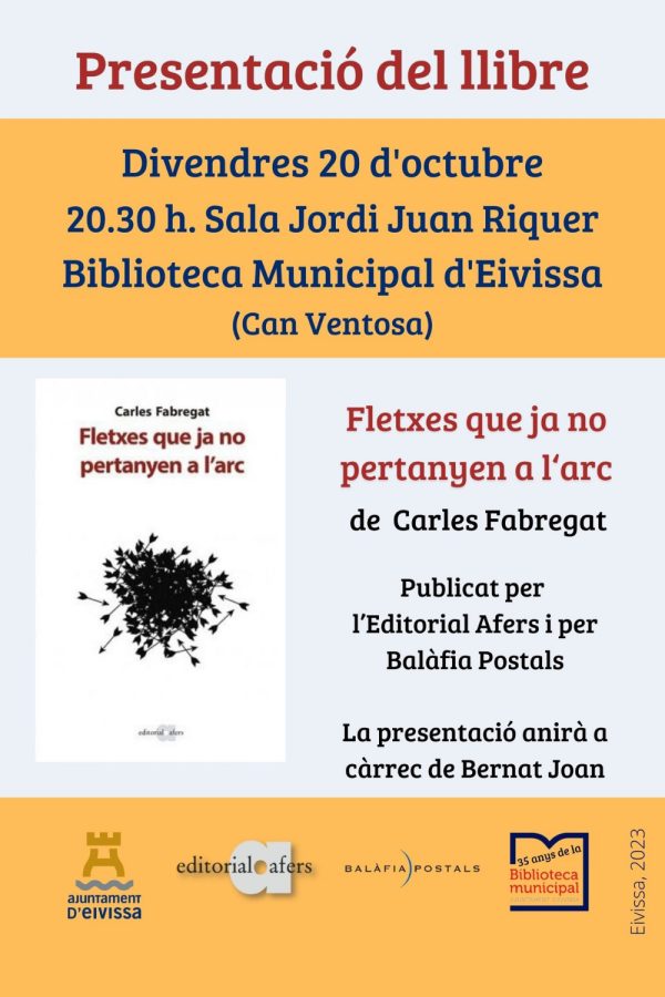 Presentación del libro: 'Fletxes que ja no pertanyen a l'arc'