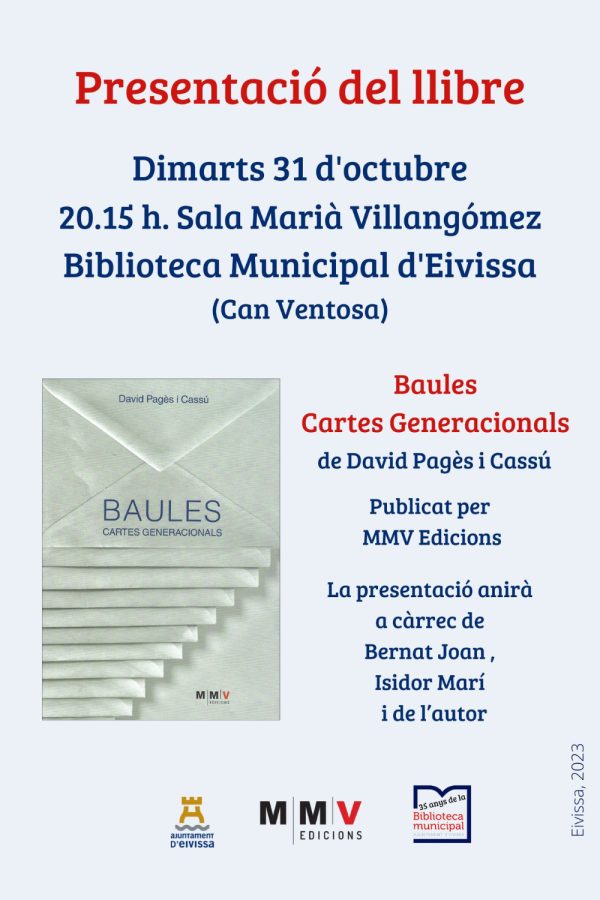 Presentación del libro: 'Baules. Cartes Generacionals'