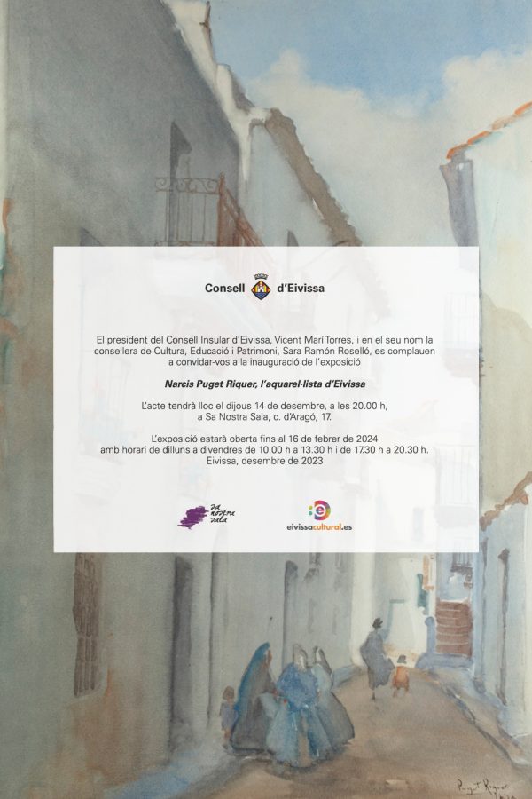 Exposición: Narcís Puget Riquer, el aquarelista de Eivissa.