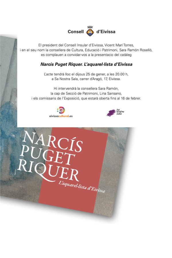 Presentación del catálogo: Narcís Puget Riquer, l'aquarel·lista d'Eivissa.