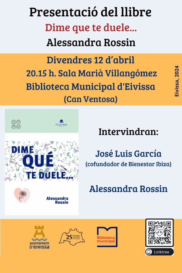 Presentación del libro: 'Dime que te duele...'