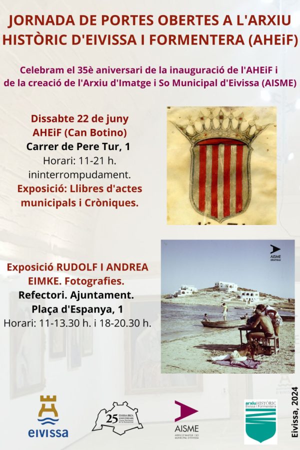 Jornada de puertas abiertas en el Arxiu Històric d'Eivissa i Formentera (AHEiF)