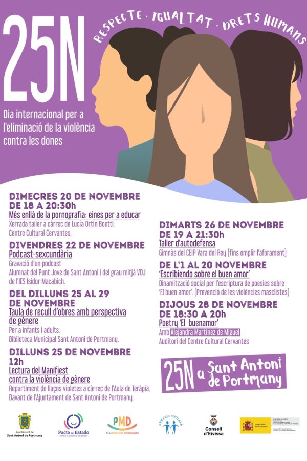 25N Día Internacional de la eliminación de la violencia contra la mujer (Ver programación)