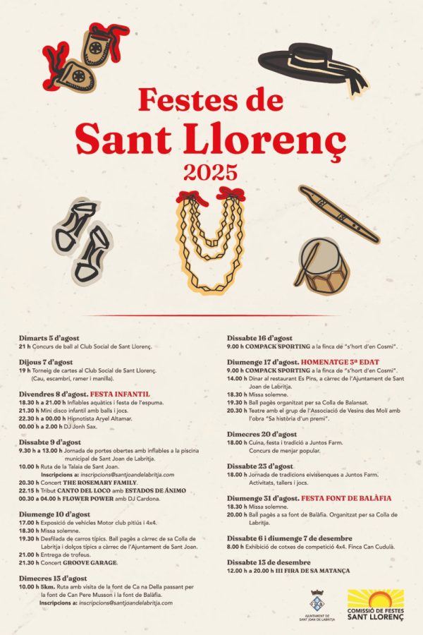 Fiestas de Sant Llorenç 2025 (Ver programación)