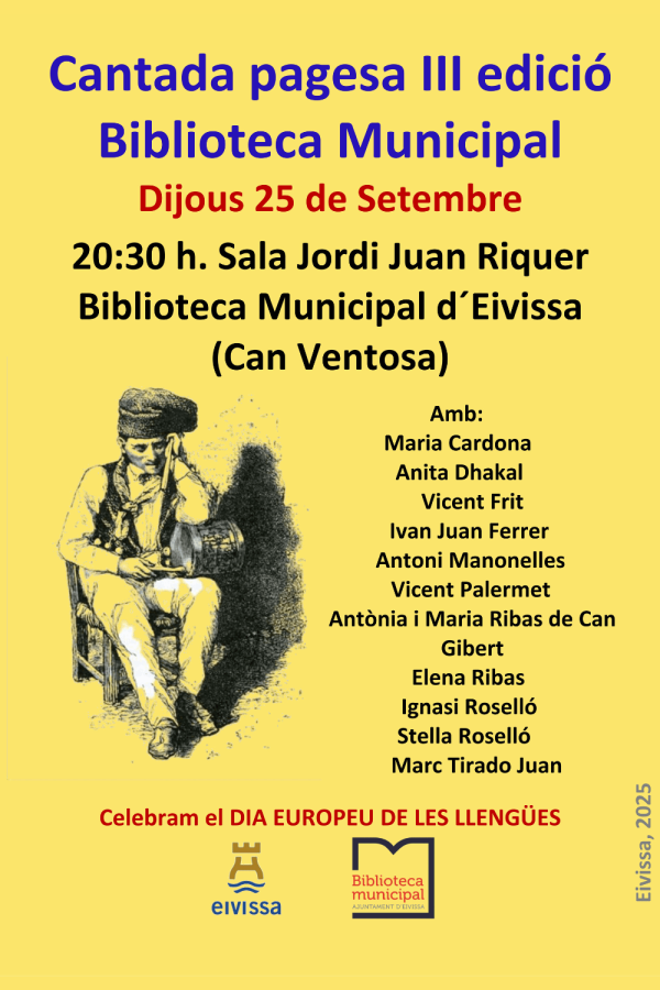 Cantada pagesa III Edició Biblioteca Municipal