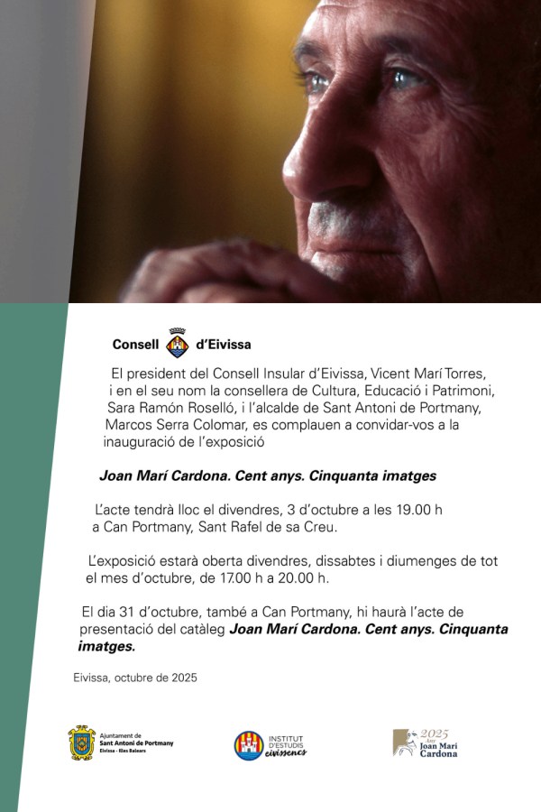 Exposición: 'Joan Marí Cardona. Cent anys. Cinquanta imatges'