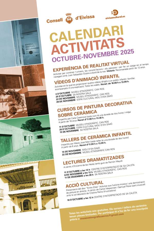 Calendario Actividades Octubre - Noviembre 2025