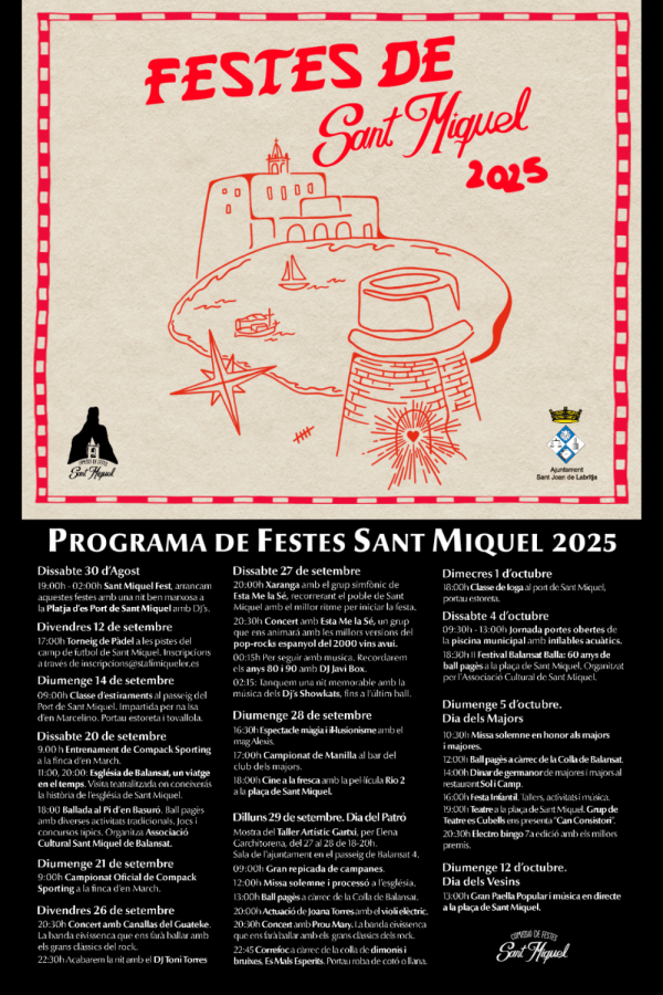 Fiestas de Sant Miquel 2025 (Ver programación)