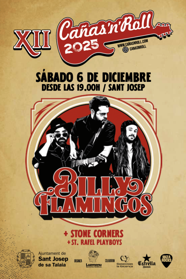 XII Cañas & Roll 2025: Billy Flamingos + Stone Corners