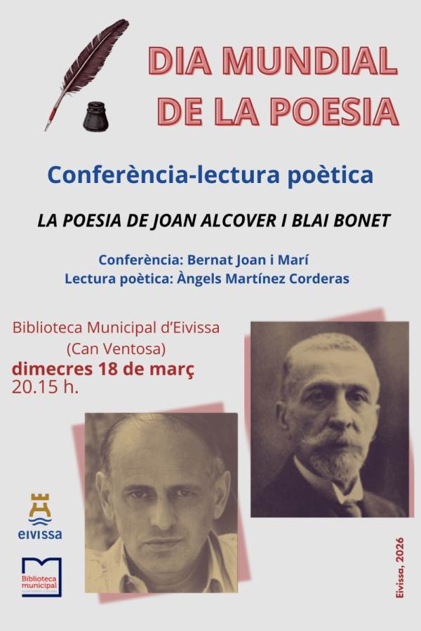 Conferéncia-lectura poética: La poesía de Joan Alcover y Blai Bonet
