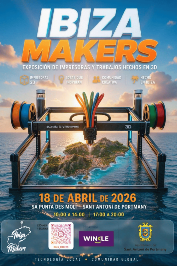 Ibiza Makers: Exposición de impresoras y trabajos hechos en 3D